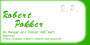 robert pokker business card